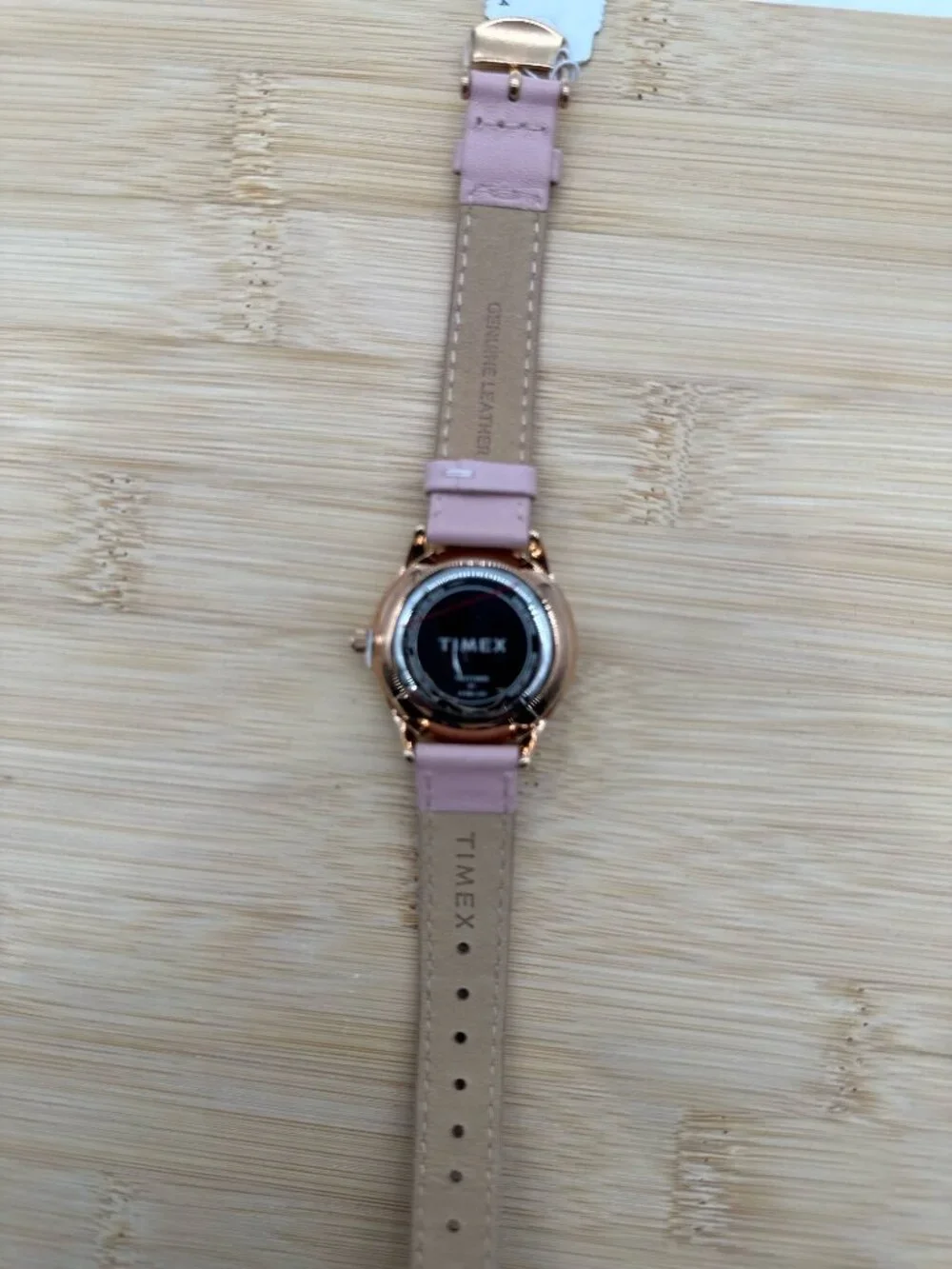 Timex Women Dress TW2V76800JI Rainbow Crystals 32mm Pink Leather Watch